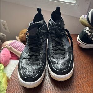 Nike Black and White High-Top Sneakers